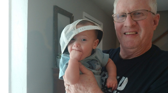 Matt Wentz, with his grandson