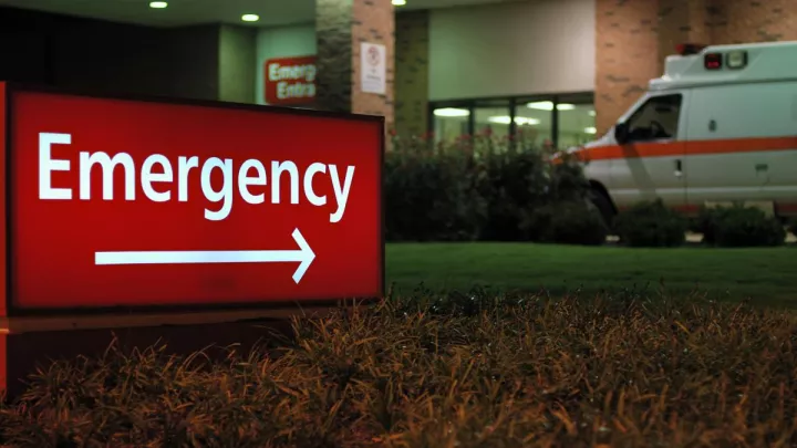 Emergency room sign