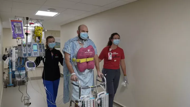 Jake Immink, Nebraska's first COVID lung transplant recipient