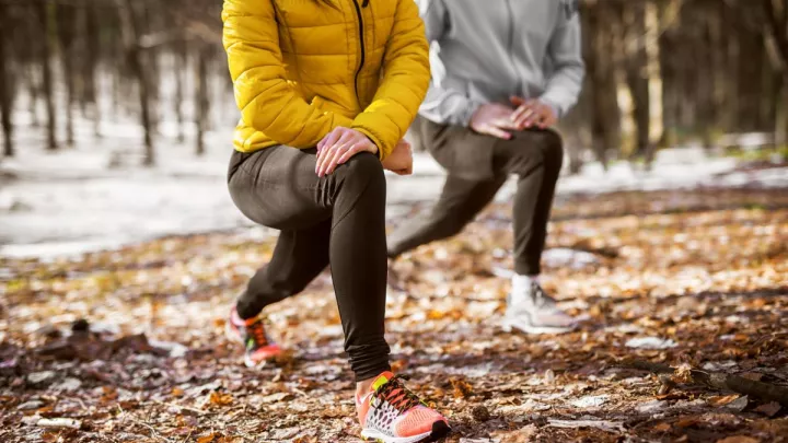 Man and woman kneeling